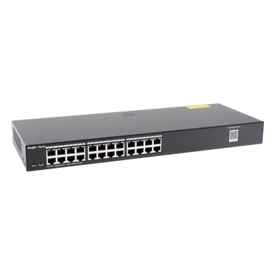 Switch Administrable 24 puertos Gigabit, gestión gratuita desde la nube.
