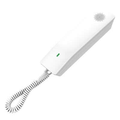 Teléfono IP Hotelero Wi-Fi, 2 líneas SIP con 2 cuentas, codec Opus, IPV4/IPV6, color blanco, con gestión en la nube GDMS