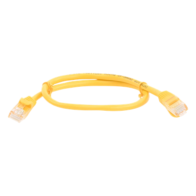 Cable de parcheo UTP Cat5e - 0.5 m - amarillo