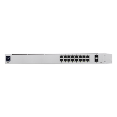 UniFi Switch USW-16-POE Gen2, Capa 2 de 16 puertos (8 puertos PoE 802.3af/at + 8 puertos Gigabit) + 2 puertos 1G SFP, 42