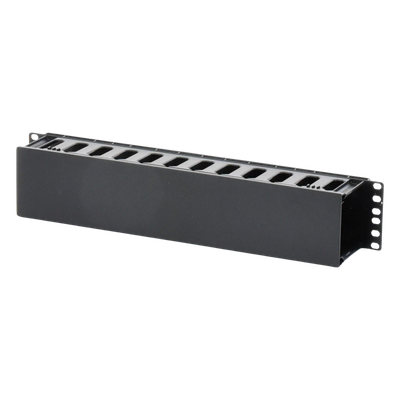 Organizador de cables Horizontal Para Rack de 19", 2U