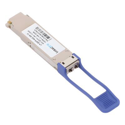 Transceptor QSFP+ (Mini-Gbic) / Monomodo / 40 Gbps de velocidad / Conectores LC Dúplex / Hasta 10 km de Distancia