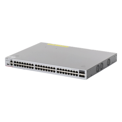 Switch Core Administrable Capa 3 con 48 puertos Gigabit + 4 SFP+ para fibra 10Gb, gestión gratuita desde la nube. (No in