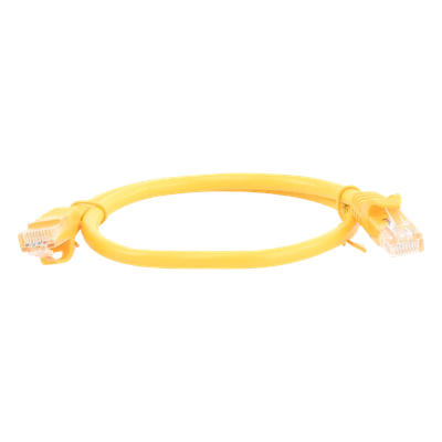 Cable de parcheo UTP Cat6 - 0.5 m - amarillo
