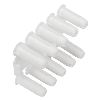 Taquete blanco 3/16" para tornillo 8mm x 3/4" (100pzs) (1101-01100)