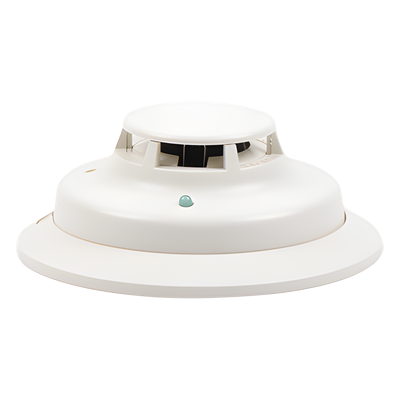 Detector Fotoeléctrico de Humo de 2 Hilos con Sensor de Temperatura a 57° C, Serie i3