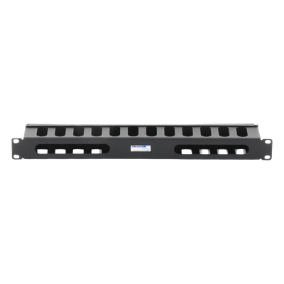 Organizador de cables horizontal de 19", 1UR