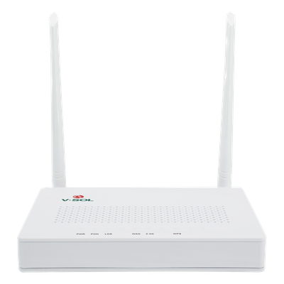 ONU G/EPON con Wi-Fi en 2.4 GHz + 4 Puertos LAN GigabitEthernet, hasta 300 Mbps vía inalámbrico