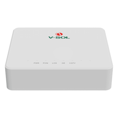 ONU Bridge Dual GPON/EPON con 1 Puerto SC/APC + 1 puerto LAN Gigabit + 1 puerto CATV