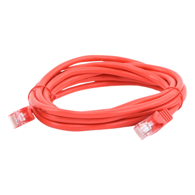 Cable de Parcheo UTP Cat5e - 3.0m. - Rojo