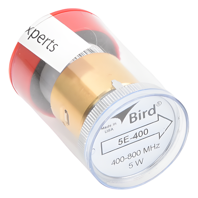 Elemento de 5 Watt en Línea 7/8" para Wattmetro BIRD 43 en Rango de Frecuencia de 400 a 800 MHz.