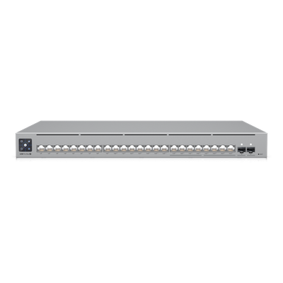 UniFi Switch USW-Pro-24-POE Gen2, con funciones capa 3, de 24 puertos PoE 802.3at/bt + 2 puertos 1/10G SFP+, 400W, panta