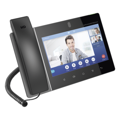 Teléfono IP Android 11, 16 líneas SIP con 16 cuentas, pantalla táctil 8", puertos Gigabit, Wi-Fi, Bluetooth, PoE, codec 