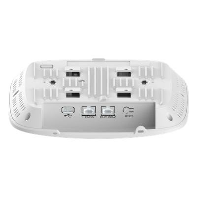 Access Point cnPilot XE3-4 WiFi 6/6E 802.11ax (2.4, 5 y 6 GHz), 3 radios definidos por software (SDR), MU-MIMO 4x4, Polí