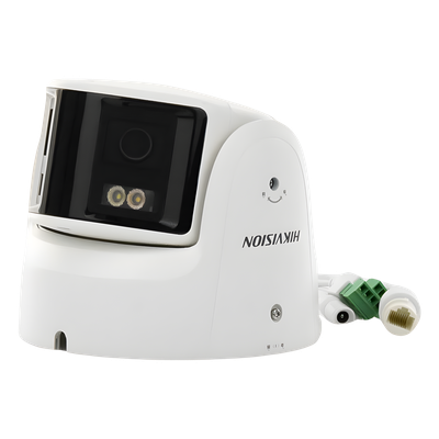 [ PROTECCIÓN ACTIVA ] Turret IP Panorámica 4 Megapíxel / 180° / Imagen a Color 24/7 / PoE / WDR 130° / IP67 / ACUSENSE /