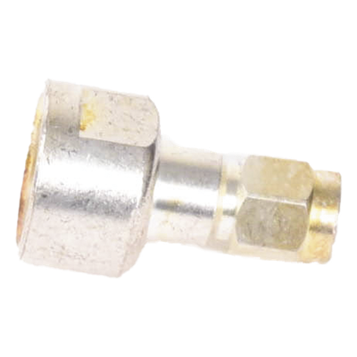 Adaptador UNIDAPT Hembra a SMA Macho, Plata / Oro / Teflón.