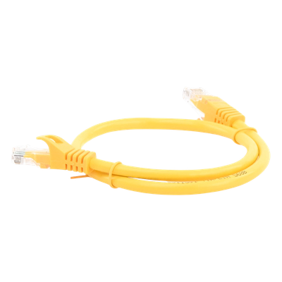 Cable de parcheo UTP Cat6 - 0.5 m - amarillo