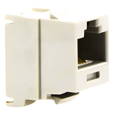 Conector Jack Estilo 110 (de Impacto), Tipo Keystone, Categoría 6, de 8 posiciones y 8 cables, Color Gris