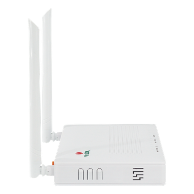 ONU G/EPON con Wi-Fi en 2.4 GHz + 4 Puertos LAN GigabitEthernet, hasta 300 Mbps vía inalámbrico