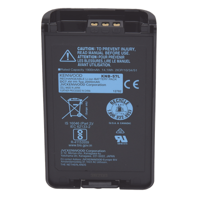 Batería Li-Ion 2,000 mAh para NX-3000/220/320/420 TK-2360/3360/2170/3170