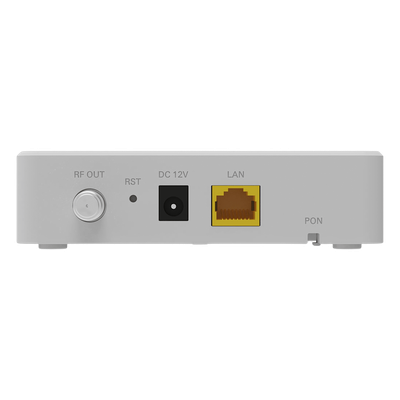ONU Bridge Dual GPON/EPON con 1 Puerto SC/APC + 1 puerto LAN Gigabit + 1 puerto CATV