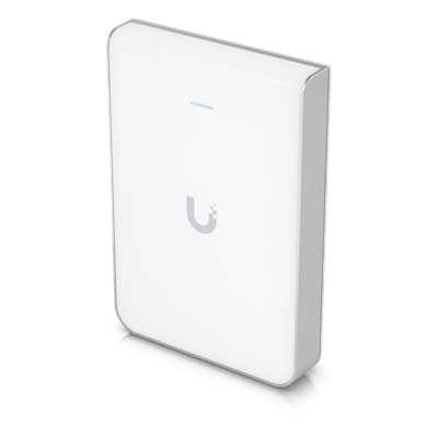 Access Point UniFi U6 In Wall/Montaje p/pared, WIFI 6 2.4 Y 5 Ghz, hasta 5.3 Gbps, 1 pto PoE In, 4 ptos secundarios (1 P