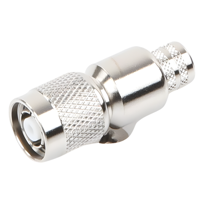 Conector TNC Macho Inverso, Anillo Plegable para ensamblar en cables RG-8/U, LMR-400, Niquel, Oro, Teflón