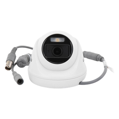 Turret TURBOHD 2 Megapíxel (1080p) / Imagen a color 24/7 / Lente 2.8 mm / Policarbonato / Luz Blanca 20 mts / Interior /