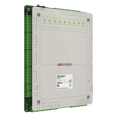 Controlador de Acceso 4 Puerta Administrable en la Nube con HikConnect Teams / Interfaz Web / 8 RS-485 4 WIEGAND / 100,0