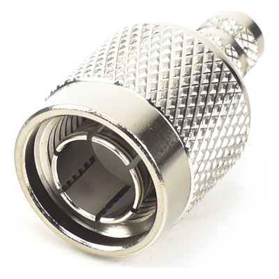 Conector TNC Macho, de Anillo Plegable para Cable RG-11/U, Níquel/ Oro/ Teflón.