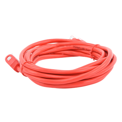 Cable de Parcheo UTP Cat5e - 3.0m. - Rojo