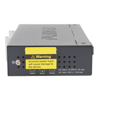 Convertidor de medios industriales 1000BASE-X a 10/100 / 1000BASE-T 802.3at PoE +