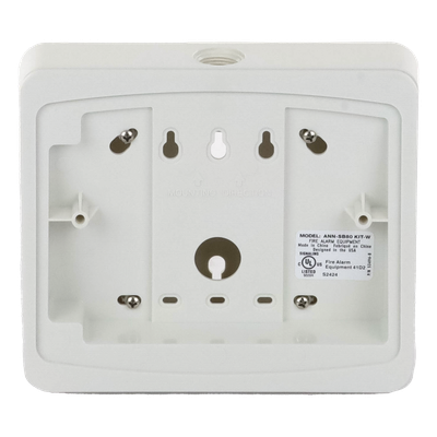 Caja de Montaje en Color Blanco Para Anunciador Remoto ANN-80W