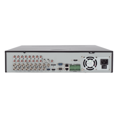 DVR 16 Canales TurboHD + 4 Canales IP / 4 Megapixel / 8 Bahías de Disco Duro / 16 Entradas de Audio Fisicas (Microfono p