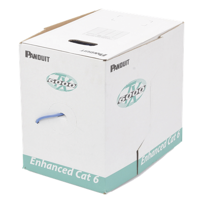 Bobina de Cable UTP 305 m. de Cobre, TX6000™ PanNet, Reelex, Azul, Categoría 6 Mejorado (23 AWG), PVC (CMR, Riser), de 4