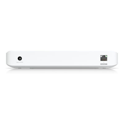 UniFi Switch Ultra 210W Administrable / 8 puertos GbE / (1) puerto POE++ IN opcional y (7) puertos POE+/ Wattaje depende