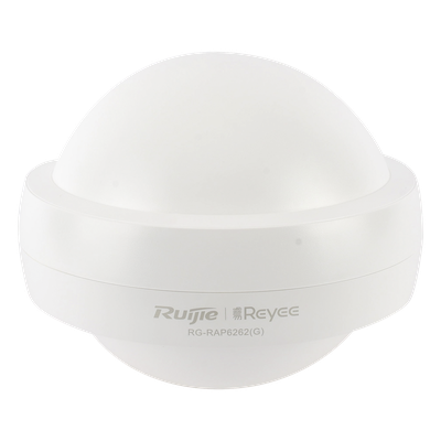 Punto de acceso Wi-Fi 6 para exterior 360°, IP 68, doble banda, 1775 Mbps, 2 puertos GE, hasta 256 usuarios, protección 