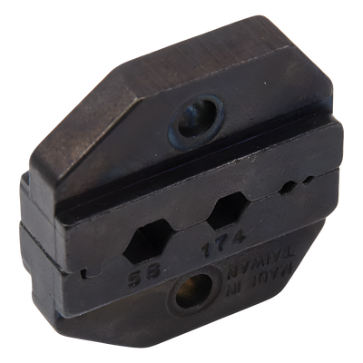 Mordaza para Plegar Conectores de Anillo en RG-58/U, RG-174/U y RG-316/U en tamaños de 0.213", 0.178", 0.068" y 0.042".