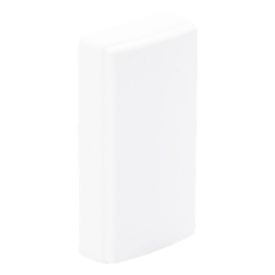 Tapa final en color blanco de PVC auto extinguible, para canaleta TEK100 (5591-02001)