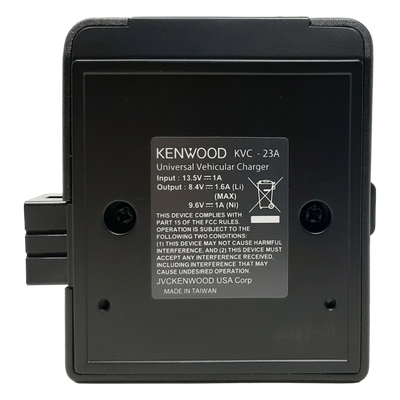 Cargador vehicular de baterías KENWOOD KNB65L, KNB45L KNB69L