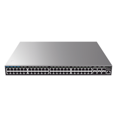 Switch Capa 3 Administrable / 48 puertos 10/100/1000 Mbps + 6 Puertos SFP+ de 10 Gigabits / Compatible con GWN Cloud.