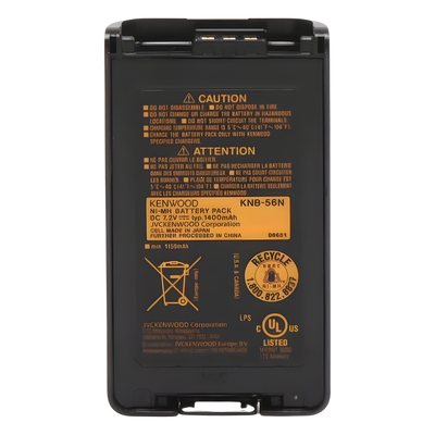 Batería de Ni-MH 1400 mAh. Para radios TK2140/3140, TK2160/3160, TK2360/3360, TK2170/3170, NX-220/320/420K3