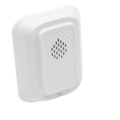 Sirena para Montaje en Pared, 12 a 24 Vcd, Color Blanco, Nuevo Diseño Moderno y Elegante y Menor Consumo de Corriente