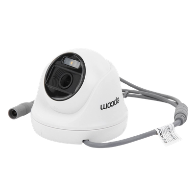 Turret TURBOHD 2 Megapíxel (1080p) / Imagen a color 24/7 / Lente 2.8 mm / Policarbonato / Luz Blanca 20 mts / Interior /