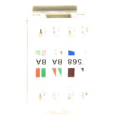 Conector Jack Estilo 110 (de Impacto), Tipo Keystone, Categoría 6, de 8 posiciones y 8 cables, Color Gris