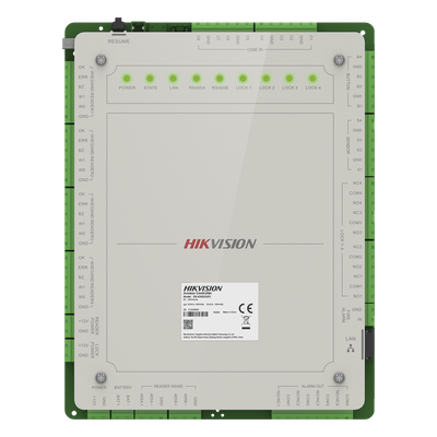 Controlador de Acceso 4 Puerta Administrable en la Nube con HikConnect Teams / Interfaz Web / 8 RS-485 4 WIEGAND / 100,0