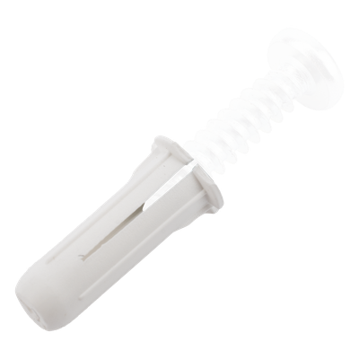 Taquete blanco 3/16" para tornillo 8mm x 3/4" (100pzs) (1101-01100)