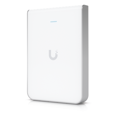 Access Point UniFi U6 In Wall/Montaje p/pared, WIFI 6 2.4 Y 5 Ghz, hasta 5.3 Gbps, 1 pto PoE In, 4 ptos secundarios (1 P