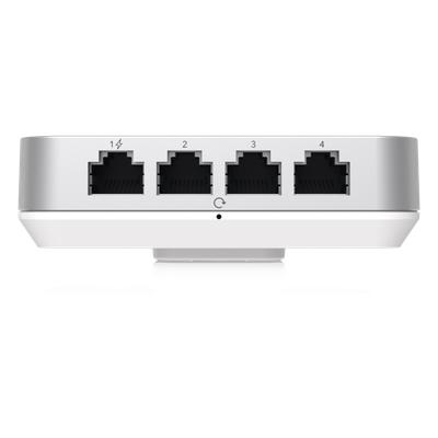 Access Point UniFi U6 In Wall/Montaje p/pared, WIFI 6 2.4 Y 5 Ghz, hasta 5.3 Gbps, 1 pto PoE In, 4 ptos secundarios (1 P