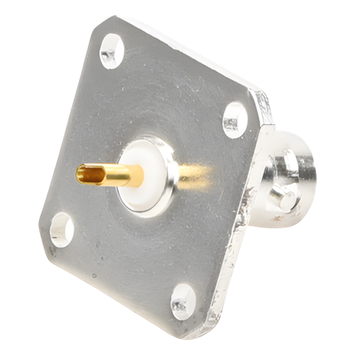 Conector BNC Hembra para Chasis, 18 mm uso en Duplexers Syscom con UG-177/U.